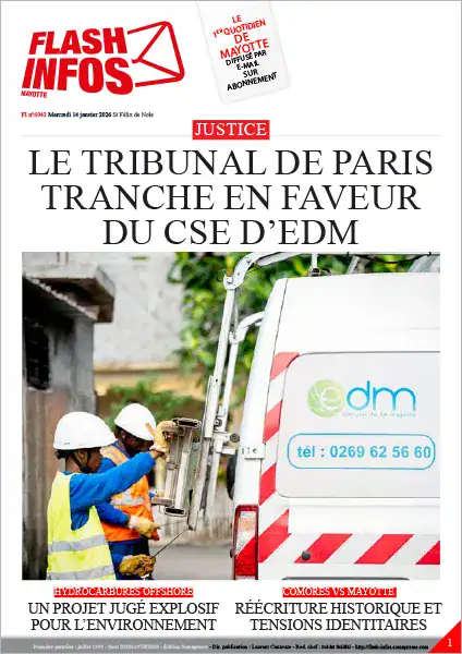 Flash infos Mayotte du Mercredi 14 janvier 2026