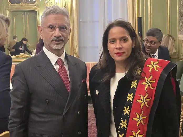 La députée Estelle Youssouffa a rencontré le ministre des Affaires étrangères indien