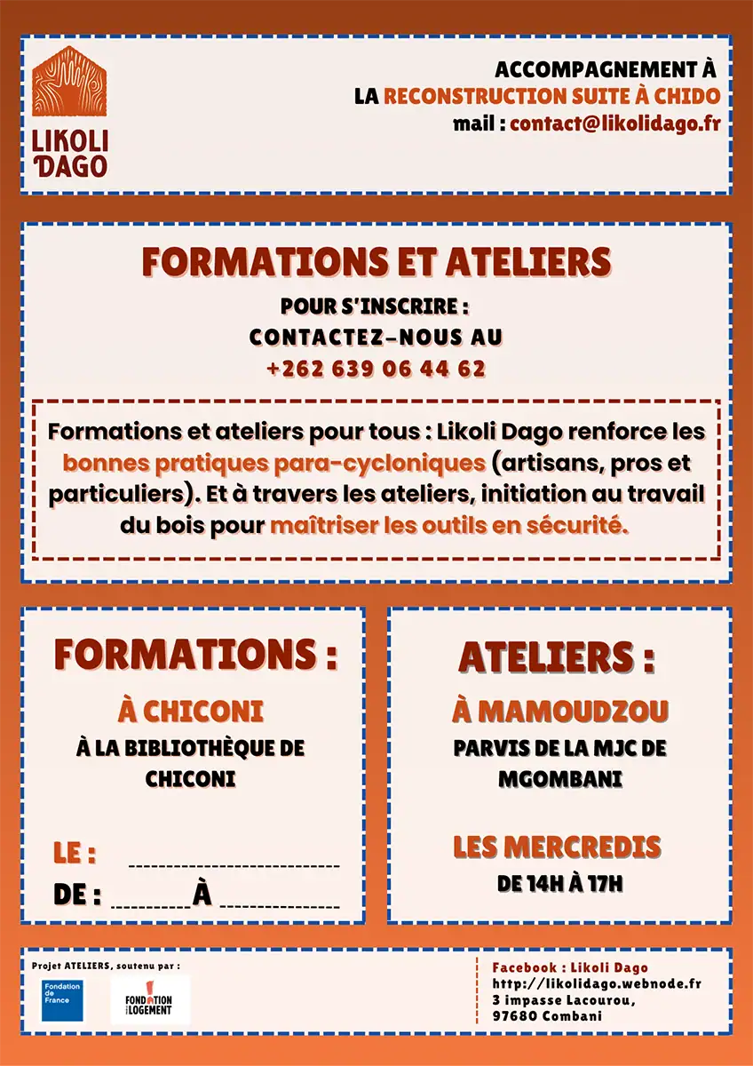 Après Chido, Chiconi et Likoli Dago unissent leurs forces pour la reconstruction