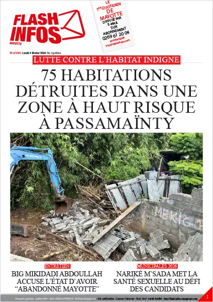 Flash infos Mayotte du Lundi 9 février 2026