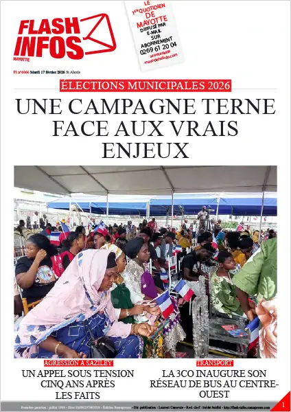 Flash infos Mayotte du Mardi 17 février 2026