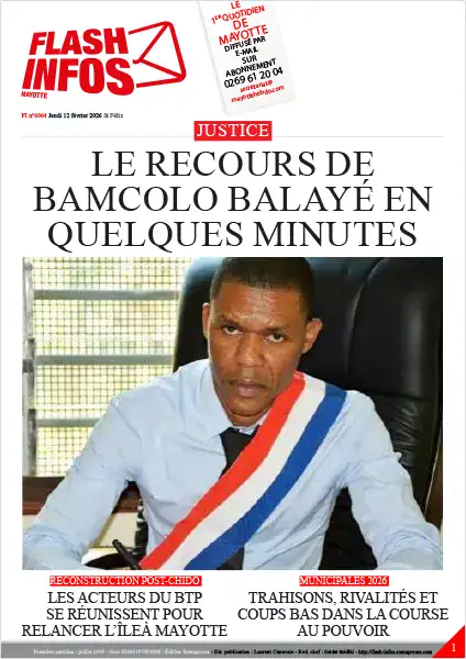 Flash infos Mayotte du Mercredi 11 février 2026