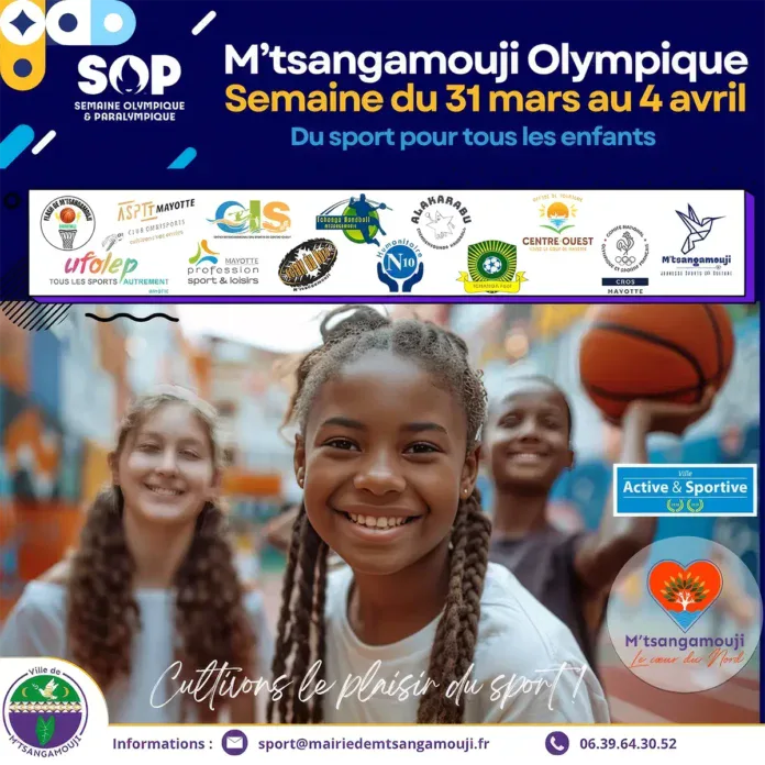 À M’tsangamouji la semaine olympique fait découvrir de nombreux sports aux enfants pendant cinq jours