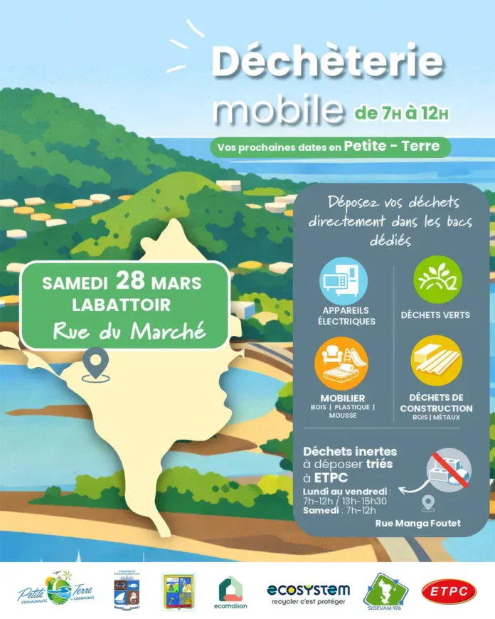 Déchèterie mobile à Dzaoudzi Labattoir ce samedi