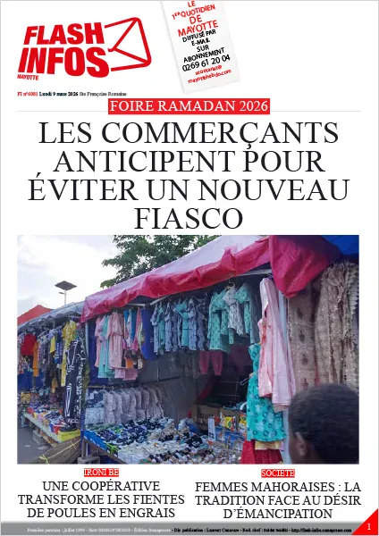 Flash infos Mayotte du Lundi 9 mars 2026
