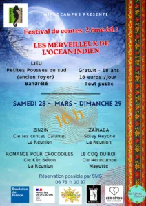 "Les merveilleux de l'océan Indien" : un festival de contes tout public ce week-end à Bandrélé !