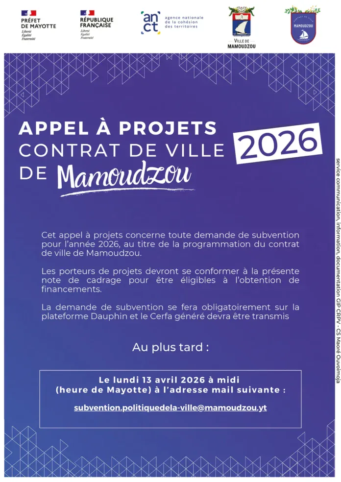 Mamoudzou lance son appel à projets 2026 pour dynamiser les quartiers prioritaires