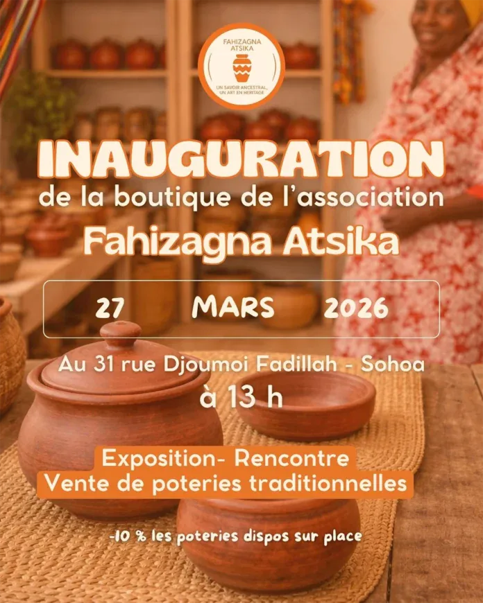 Ouverture de la boutique Fahizagna atsika dédiée aux poteries traditionnelles