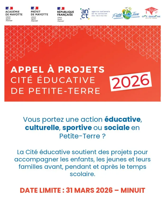 Petite-Terre : dernière ligne droite pour l’appel à projets 2026 de la Cité éducative