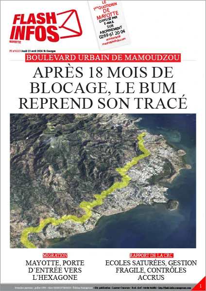 Flash infos Mayotte du Jeudi 23 avril 2026