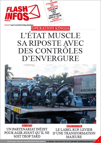 Flash infos Mayotte du Jeudi 30 avril 2026