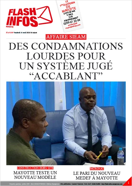 Flash infos Mayotte du Vendredi 17 avril 2026
