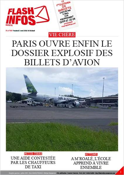 Flash infos Mayotte du Vendredi 3 avril 2026