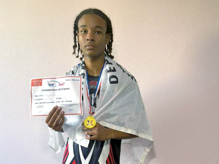 Haytham Saïd sacré champion de France de muay-thaï éducatif