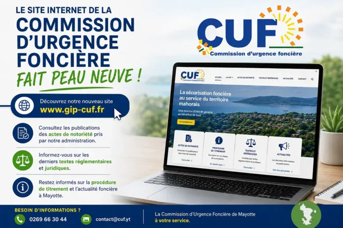 La Commission d’Urgence Foncière de Mayotte modernise son site internet
