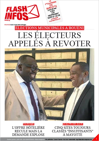 Flash infos Mayotte du Jeudi 25 juin 2026