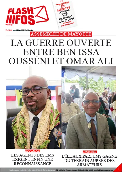 Flash infos Mayotte du Mardi 2 juin 2026