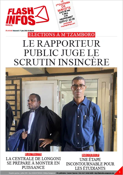 Flash infos Mayotte du Mercredi 17 juin 2026