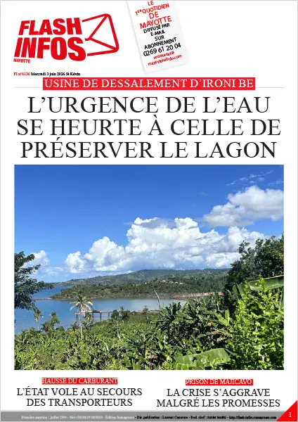 Flash infos Mayotte du Mercredi 3 juin 2026