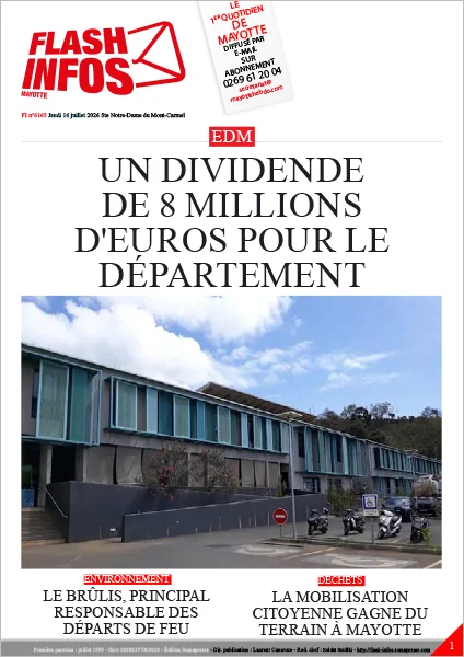Flash infos Mayotte du Jeudi 16 juillet 2026