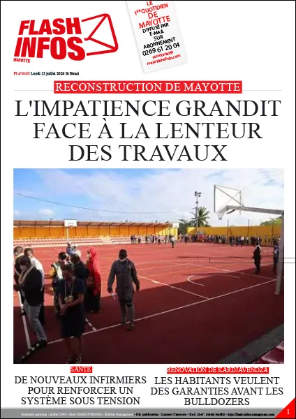 Flash infos Mayotte du Lundi 13 juillet 2026