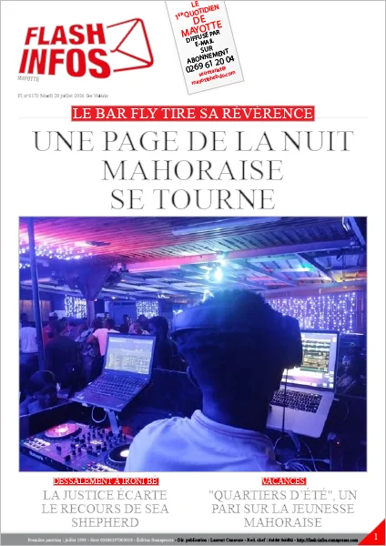 Flash infos Mayotte du Mardi 28 juillet 2026