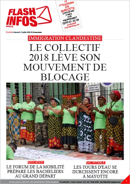 Flash infos Mayotte du Mercredi 15 juillet 2026