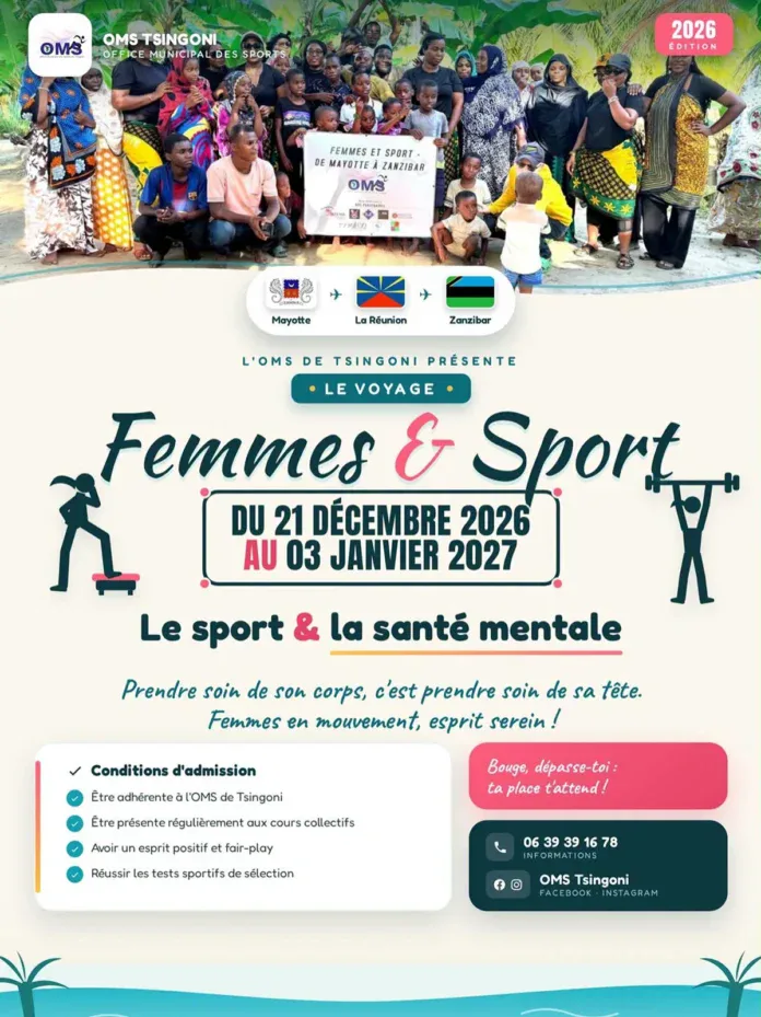 L'OMS de Tsingoni lance une nouvelle édition de « Femmes & Sport » L'OMS de Tsingoni lance une nouvelle édition de « Femmes & Sport »