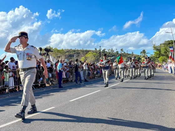 Mayotte c&eacute;l&egrave;bre le 14 juillet avec un important d&eacute;fil&eacute; &agrave; Mamoudzou