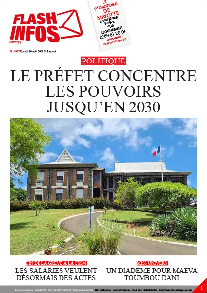 Flash infos Mayotte du Lundi 10 août 2026