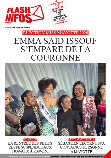 Flash infos Mayotte du Lundi 31 août 2026