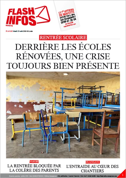 Flash infos Mayotte du Mardi 25 août 2026