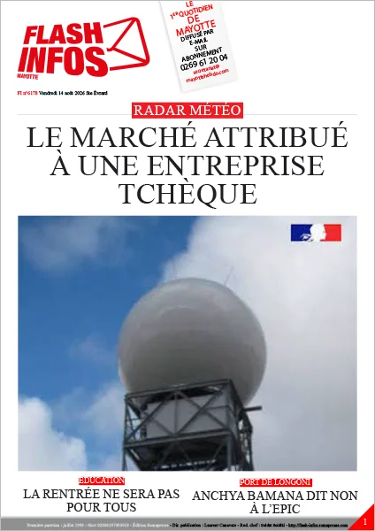 Flash infos Mayotte du Vendredi 14 août 2026