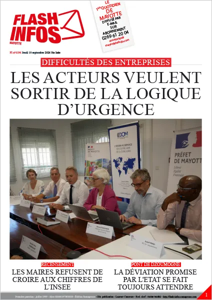 Flash infos Mayotte du Jeudi 10 septembre 2026