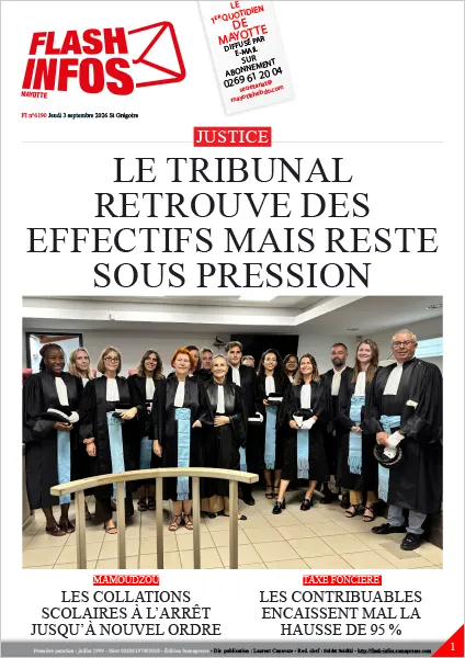 Flash infos Mayotte du Jeudi 3 septembre 2026