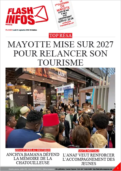 Flash infos Mayotte du Lundi 21 septembre 2026