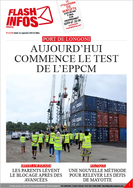 Flash infos Mayotte du Mardi 1er septembre 2026