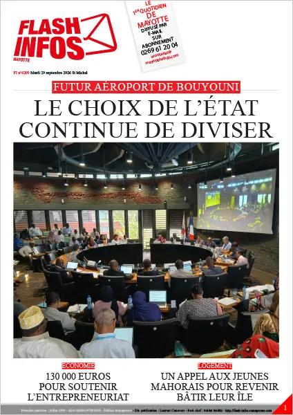 Flash infos Mayotte du Mardi 29 septembre 2026