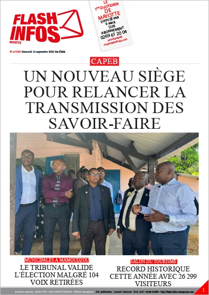 Flash infos Mayotte du Mercredi 16 septembre 2026