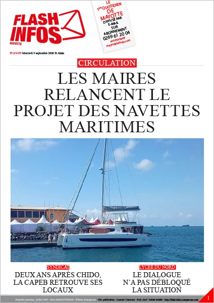 Flash infos Mayotte du Mercredi 9 septembre 2026