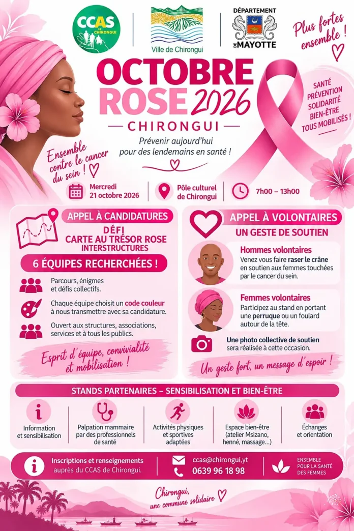 Octobre Rose : une matinée dédiée à la santé à Chirongui