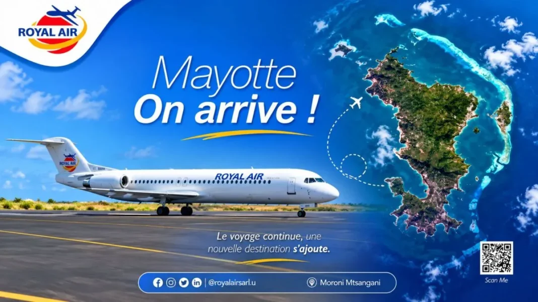 Royal Air annonce une desserte de Mayotte à partir du 15 décembre