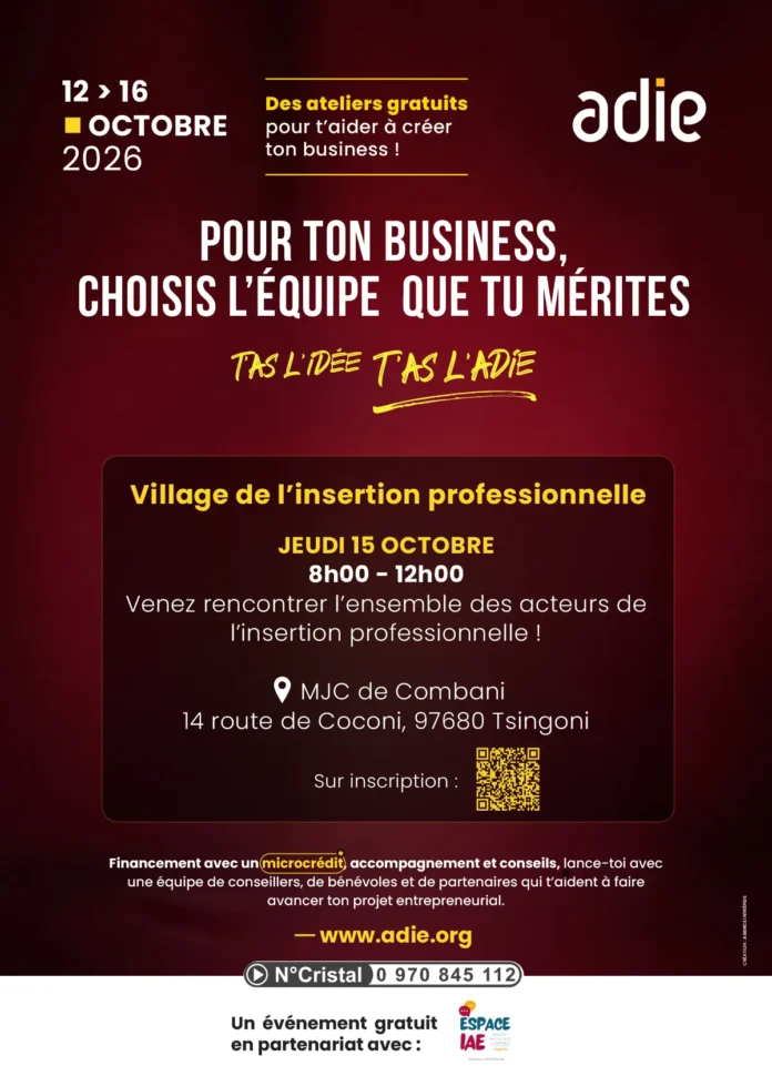 À Combani, un Village de l’insertion professionnelle le 15 octobre
