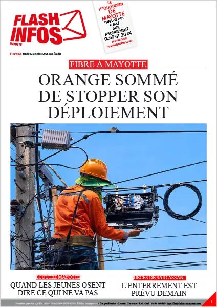 Flash infos Mayotte du Jeudi 22 octobre 2026