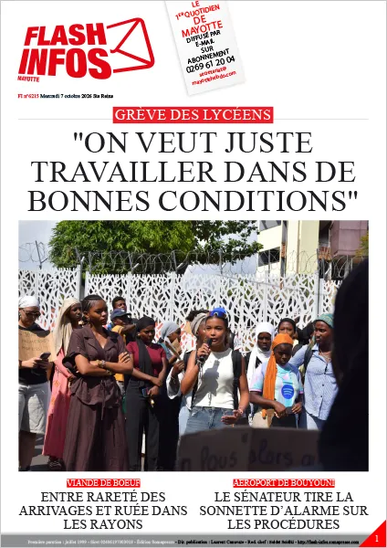 Flash infos Mayotte du Mercredi 7 octobre 2026