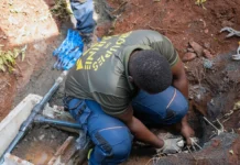 Les jeunes du RSMA mobilisés pour réparer les fuites d’eau après compteur Les jeunes du RSMA mobilisés pour réparer les fuites d’eau après compteur