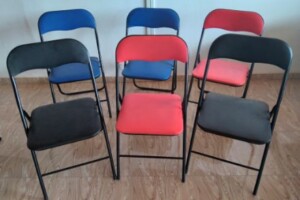 LOT DE 6 CHAISES PLIANTES