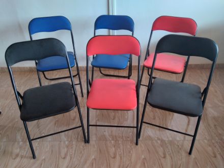 LOT DE 6 CHAISES PLIANTES