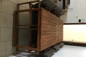 Table + 6 fauteuils acajou