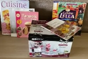 Lots de verrines avec livres de recettes